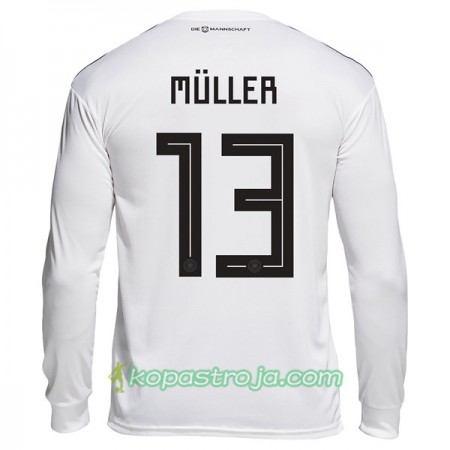 Billiga Fotbollströjor Tyskland Muller 13 WM 2018 Hemma tröja Långärmad